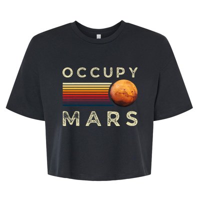 Occupy Mars Astronomy Space Explorer Bella+Canvas Jersey Crop Tee