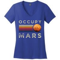 Occupy Mars Astronomy Space Explorer Women's V-Neck T-Shirt