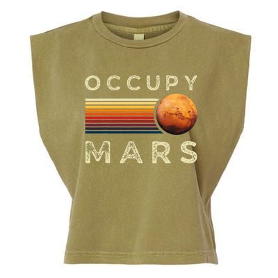 Occupy Mars Astronomy Space Explorer Garment-Dyed Women's Muscle Tee