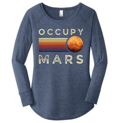 Occupy Mars Astronomy Space Explorer Women's Perfect Tri Tunic Long Sleeve Shirt