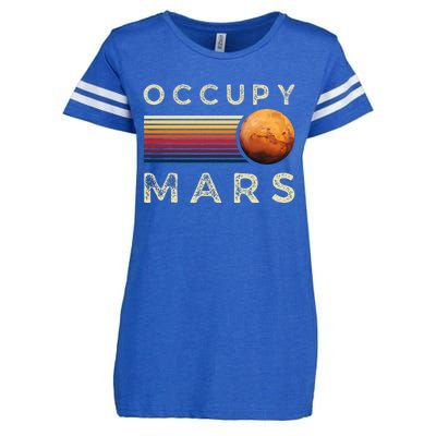 Occupy Mars Astronomy Space Explorer Enza Ladies Jersey Football T-Shirt