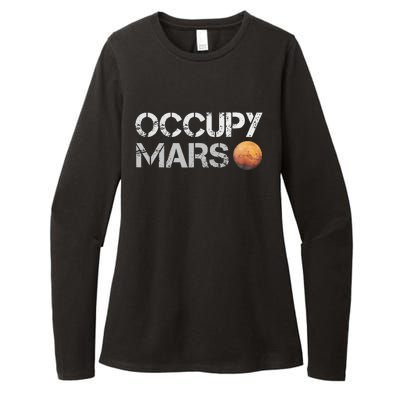 Occupy Mars Astronomy Space Explorer Womens CVC Long Sleeve Shirt