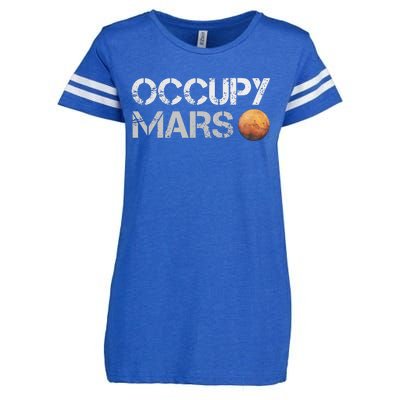 Occupy Mars Astronomy Space Explorer Enza Ladies Jersey Football T-Shirt