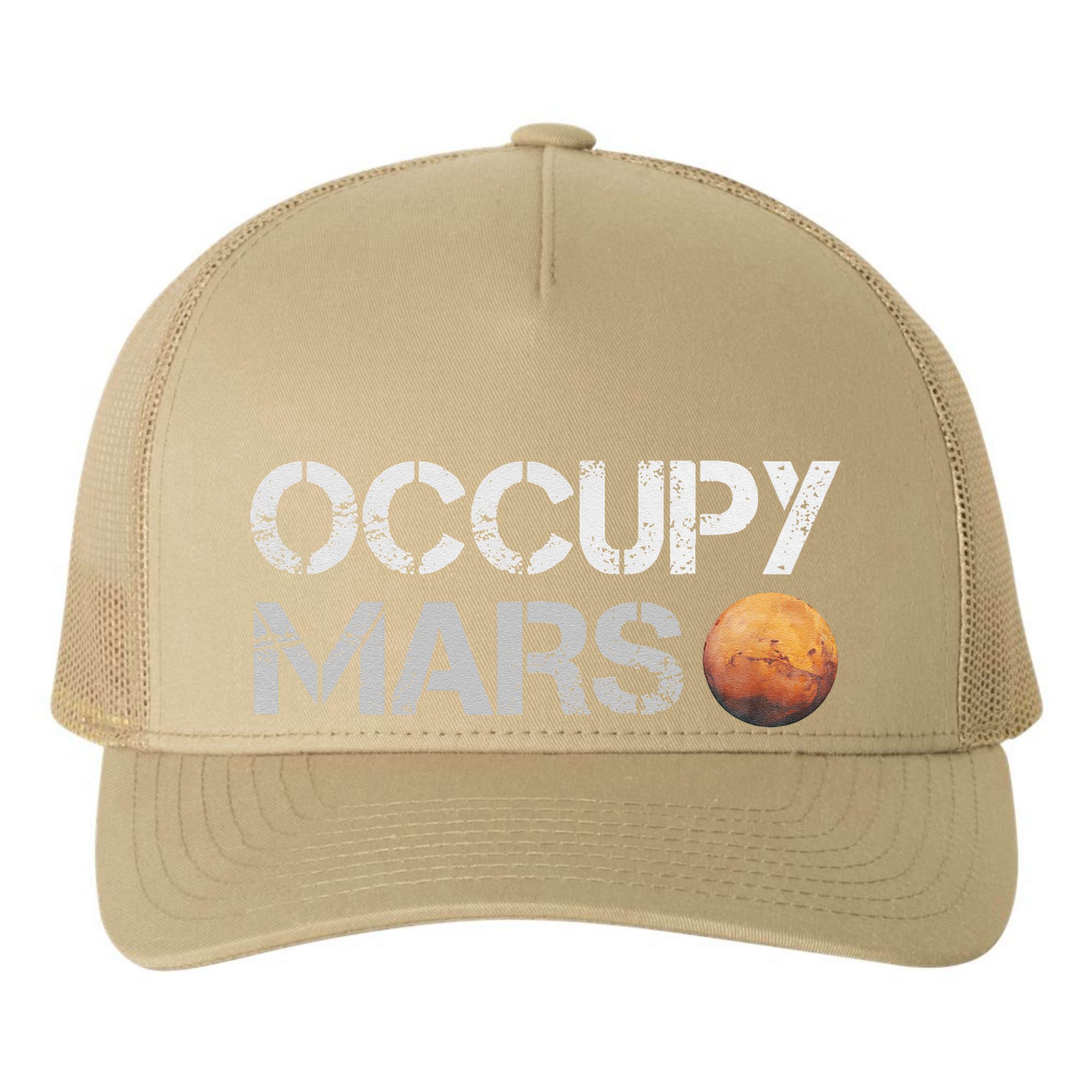 Occupy Mars Astronomy Space Explorer Yupoong Adult 5-Panel Trucker Hat