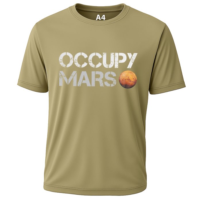 Occupy Mars Astronomy Space Explorer Cooling Performance Crew T-Shirt