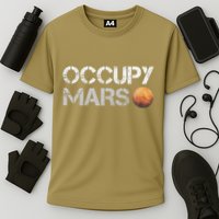 Occupy Mars Astronomy Space Explorer Cooling Performance Crew T-Shirt