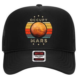 Occupy Mars Astronomy Space Explorer High Crown Mesh Back Trucker Hat