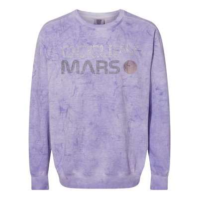 Occupy Mars Astronomy Space Explorer Colorblast Crewneck Sweatshirt