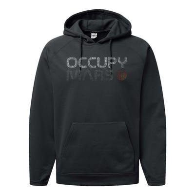 Occupy Mars Astronomy Space Explorer Performance Fleece Hoodie