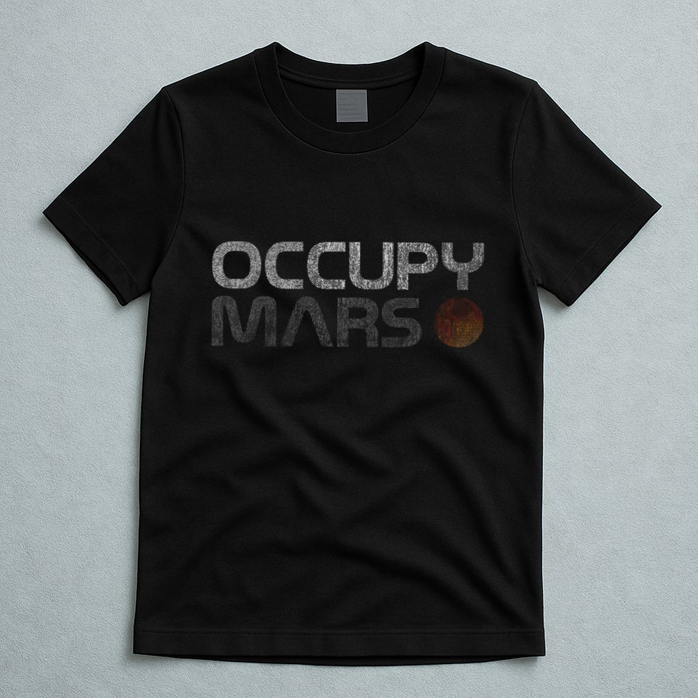 Occupy Mars Astronomy Space Explorer T-Shirt