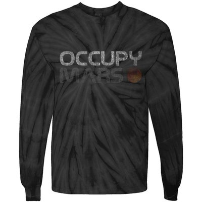 Occupy Mars Astronomy Space Explorer Tie-Dye Long Sleeve Shirt