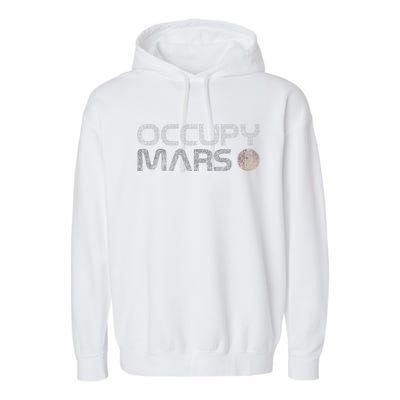 Occupy Mars Astronomy Space Explorer Garment-Dyed Fleece Hoodie