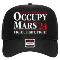 Occupy Mars Astronomy Space Fight Fight Fight High Crown Mesh Back Trucker Hat