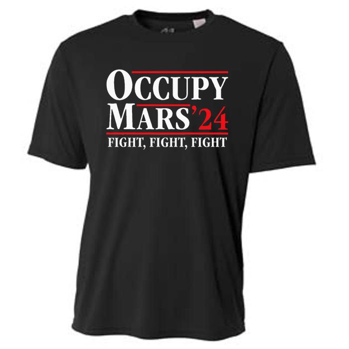 Occupy Mars Astronomy Space Fight Fight Fight Cooling Performance Crew T-Shirt