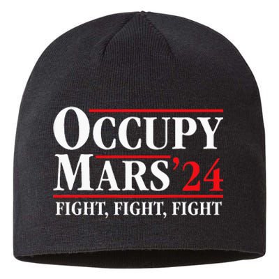 Occupy Mars Astronomy Space Fight Fight Fight Sustainable Beanie