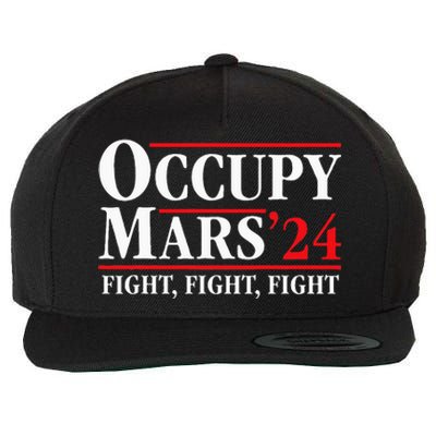 Occupy Mars Astronomy Space Fight Fight Fight Wool Snapback Cap