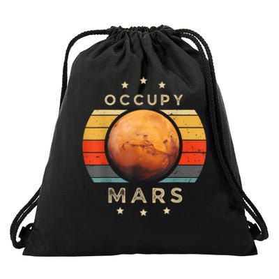 Occupy Mars Astronomy Space Explorer Drawstring Bag