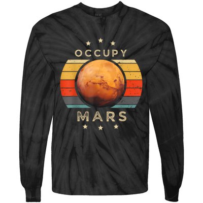 Occupy Mars Astronomy Space Explorer Tie-Dye Long Sleeve Shirt