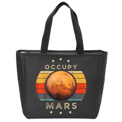 Occupy Mars Astronomy Space Explorer Zip Tote Bag