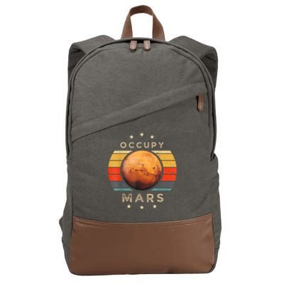 Occupy Mars Astronomy Space Explorer Cotton Canvas Backpack