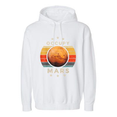 Occupy Mars Astronomy Space Explorer Garment-Dyed Fleece Hoodie