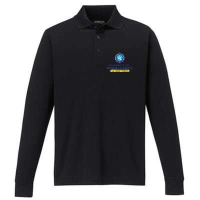 Orgullo Magallanero Apoya A Los Navegantes Del Magallanes Performance Long Sleeve Polo