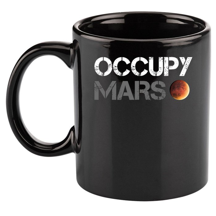 Occupy Mars Astronomy Space Explorer Rocket Science 11oz C Handle Ceramic Mug