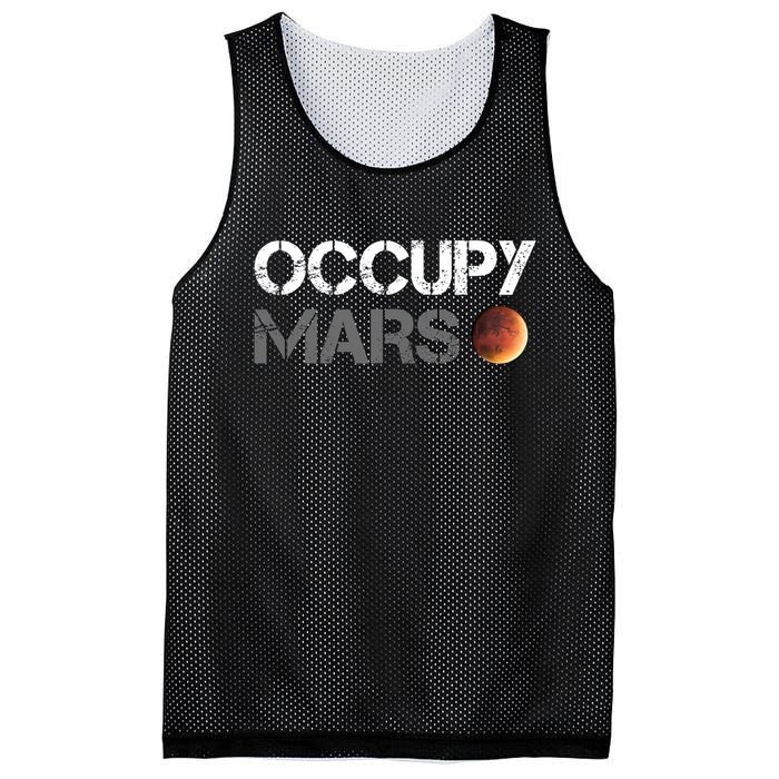 Occupy Mars Astronomy Space Explorer Rocket Science Mesh Reversible Basketball Jersey Tank