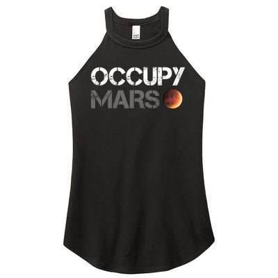 Occupy Mars Astronomy Space Explorer Rocket Science Women's Perfect Tri Rocker Tank