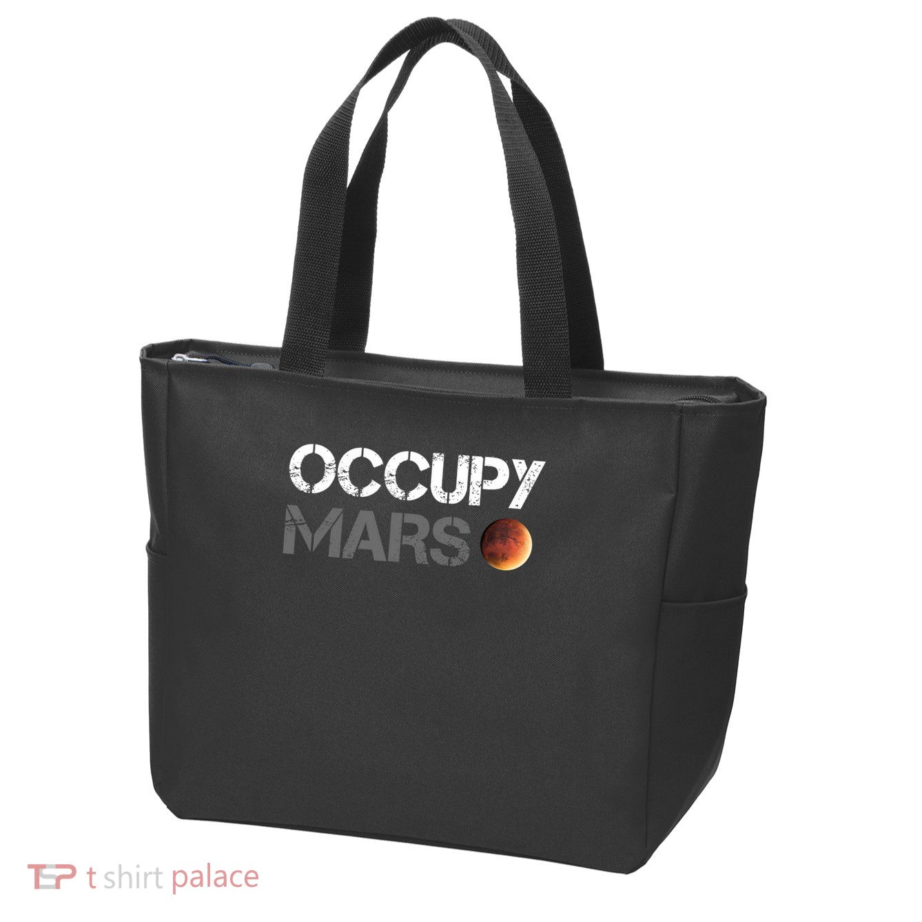 Occupy Mars Astronomy Space Explorer Rocket Science Zip Tote Bag