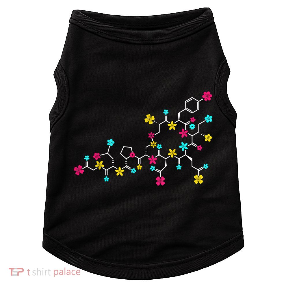 Oxytocin Molecule And Flowers Love Hormone Chemistry Design Doggie Tank