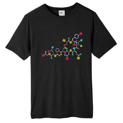 Oxytocin Molecule And Flowers Love Hormone Chemistry Design Tall Fusion ChromaSoft Performance T-Shirt