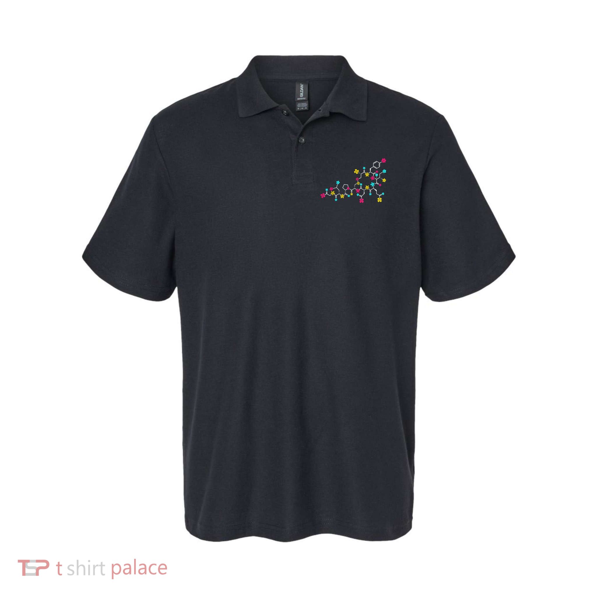 Oxytocin Molecule And Flowers Love Hormone Chemistry Design Polo