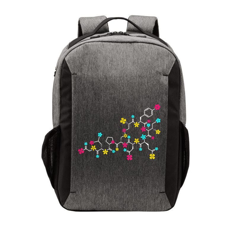 Oxytocin Molecule And Flowers Love Hormone Chemistry Design Vector Backpack