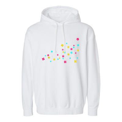 Oxytocin Molecule And Flowers Love Hormone Chemistry Design Garment-Dyed Fleece Hoodie