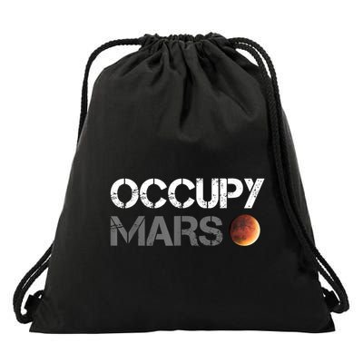 Occupy Mars Astronomy Space Explorer Rocket Science Drawstring Bag