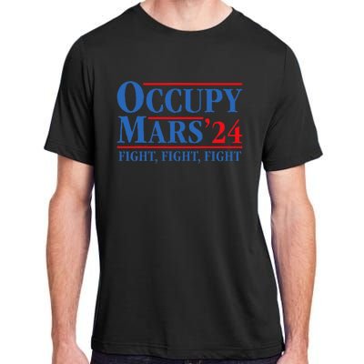 Occupy Mars Astronomy Space Fight Fight Fight Adult ChromaSoft Performance T-Shirt