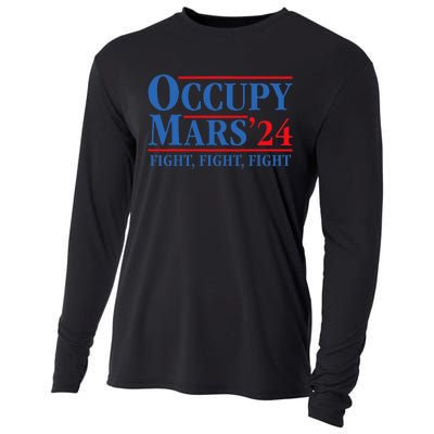 Occupy Mars Astronomy Space Fight Fight Fight Cooling Performance Long Sleeve Crew