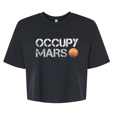 Occupy Mars Astronomy Space Explorer Bella+Canvas Jersey Crop Tee