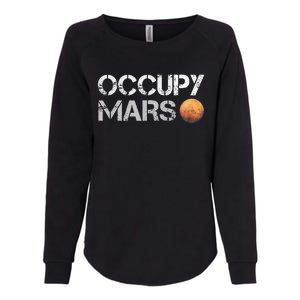 Occupy Mars Astronomy Space Explorer Womens California Wash Sweatshirt