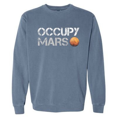 Occupy Mars Astronomy Space Explorer Garment-Dyed Sweatshirt