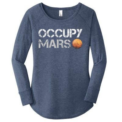 Occupy Mars Astronomy Space Explorer Women's Perfect Tri Tunic Long Sleeve Shirt