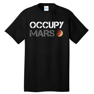 Occupy Mars Astronomy Space Explorer Rocket Tall T-Shirt