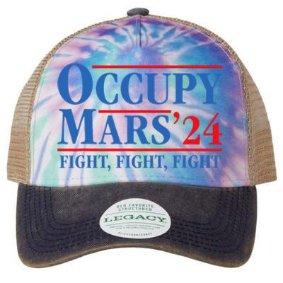 Occupy Mars Astronomy Space Fight Fight Fight Legacy Tie Dye Trucker Hat