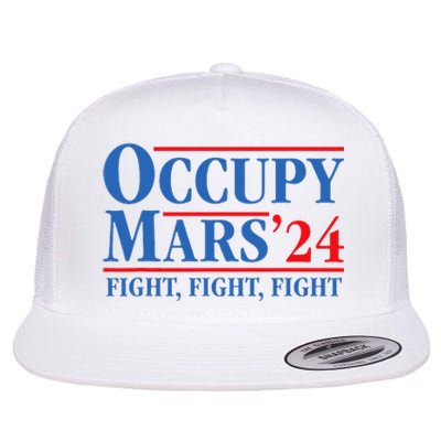 Occupy Mars Astronomy Space Fight Fight Fight Flat Bill Trucker Hat