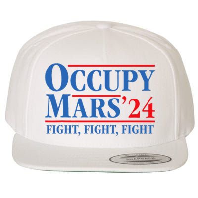 Occupy Mars Astronomy Space Fight Fight Fight Wool Snapback Cap