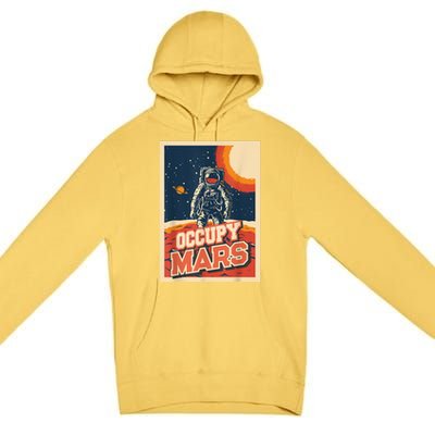 Occupy Mars Aerospace Space Travel Premium Pullover Hoodie