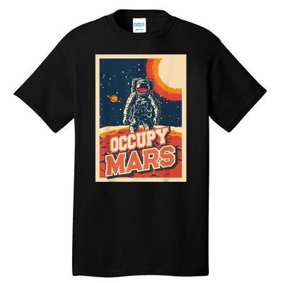 Occupy Mars Aerospace Space Travel Tall T-Shirt