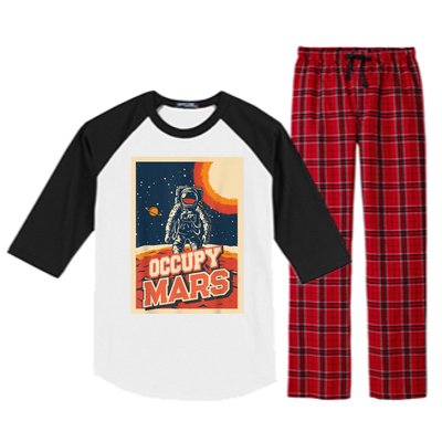 Occupy Mars Aerospace Space Travel Raglan Sleeve Pajama Set