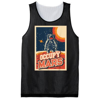 Occupy Mars Aerospace Space Travel Mesh Reversible Basketball Jersey Tank